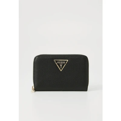 Afbeelding van GUESS Portemonnee Laurel II SLG Medium Zip Around Wallet Black Zwart