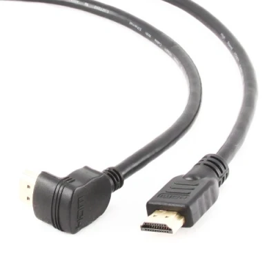 Afbeelding van High Speed HDMI kabel met Ethernet, haakse aansluiting