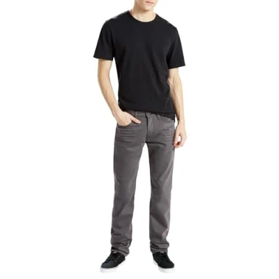 Image de Levi&#039;s 501 Original Fit Jeans Homme, Gris Noir 3d Élastique, 28W / 32L