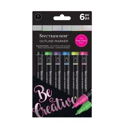 Afbeelding van Spectrum Noir OutlineMarker sets (6st) Dazzling Brights