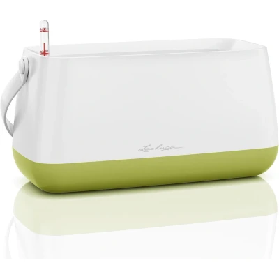 Afbeelding van Lechuza Yula Plant Bag Satijnwit / Pistache groen