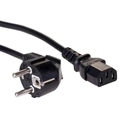 Afbeelding van Akyga AK PC 01A netsnoer 1,5 m 3 polig CEE 7/7 Schuko naar IEC C13 zwart voor pc, printer, schermen