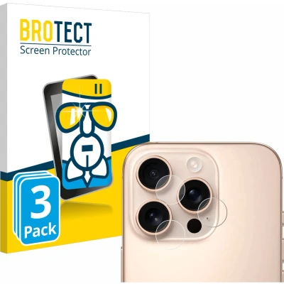 Afbeelding van BROTECT Screenprotector voor Apple iPhone 16 Pro (ALLEEN Camera Lens) Folie Beschermfolie Beschermglas transparant (3 Stuks)