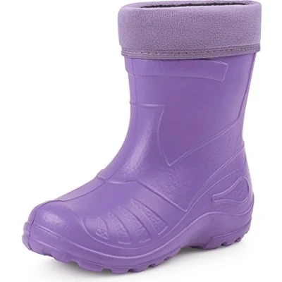 Afbeelding van Ladeheid LA KL 050 Kinder Regenlaarzen Rubber met Binnenschoen EVA Wasbare Violet 34