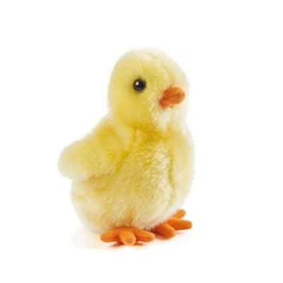 Afbeelding van Living Nature Wit pluizig kuiken, boerderijdier van zacht en realistisch pluche, milieuvriendelijk Naturli, 12 cm