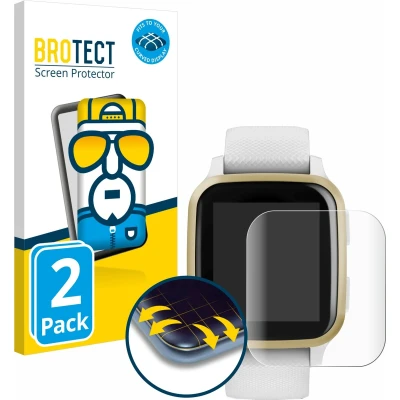 Afbeelding van BROTECT Screenprotector voor Garmin Venu Sq Folie Beschermfolie transparant volledig dekking (2 Stuks)