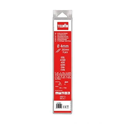 Afbeelding van Telwin 8 stuks 802620 Rutiel soldeerelektroden D. 4 mm, 0,1 V, grijs, blisters,