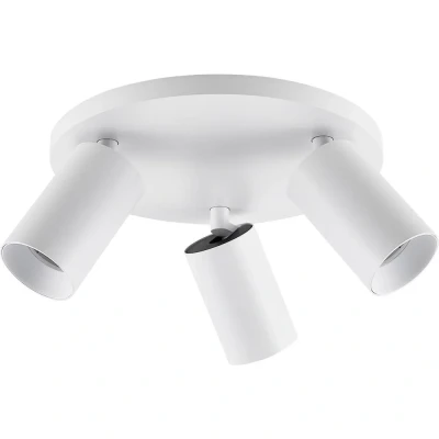 Afbeelding van CAN TILT plafondspot, wit, Ø 23 cm, 3 lamps, metaal, GU10