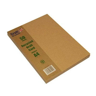 Afbeelding van Craft UK 2042 A4 Kraft Card bruin (pak van 50 vellen)