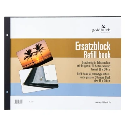 Afbeelding van GOLDBUCH GOL 83077 aanvulbladen zwart 38/30 voor schroefalbums Bella Vista