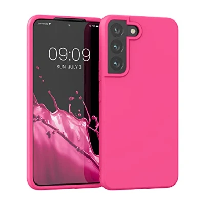 Afbeelding van kwmobile telefoonhoesje geschikt voor Samsung Galaxy S22 Hoesje smartphone Back cover in neon roze