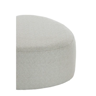 Afbeelding van Light &amp; Living Poef LIBERIA Ø80x35cm Bruin