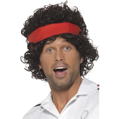 Afbeelding van Eighties Tennis Player Wig