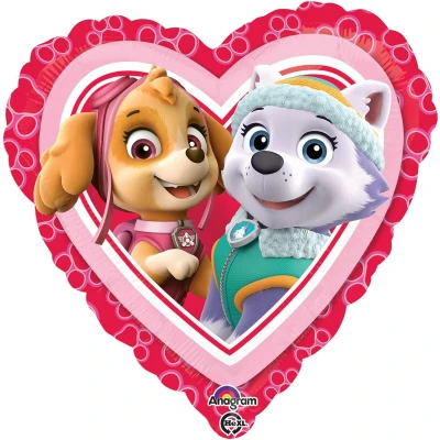 Afbeelding van PAW Patrol Ballon Folie Skye &amp; Everest 43 cm Roze 1 stuks