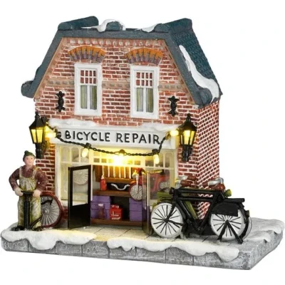 Afbeelding van Kerstdorp fietsenmaker Luville (LED, Batterijen)