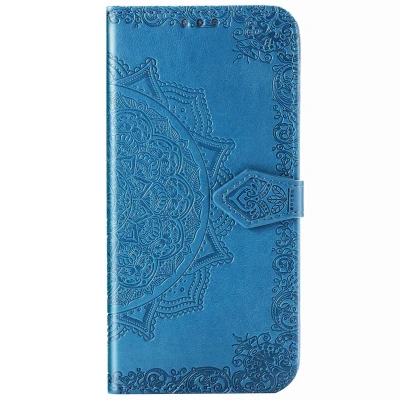 Afbeelding van Hoesje Met Pasjeshouder Geschikt voor Samsung Galaxy S20 Mandala Bookcase Turquoise