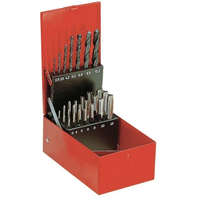 Afbeelding van FACOM 227.SJ2A tappen en borenset met kobalt in metalen doos