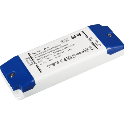 Afbeelding van Self Electronics SLD30 24VL E LED transformator, driver Constante spanning 30 W 1.25 A 24 V/DC Montage op ontvlambare oppervlakken, Dimbaar,