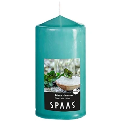 Afbeelding van Geurende cilinderkaars O8H15cm &quot;Minty Hammam&quot;