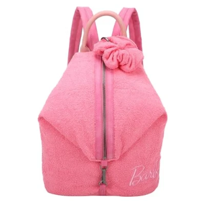 Afbeelding van Fritzi aus Preussen Marit Barbie roze badstof rugzak voor dames, Roze, L, L