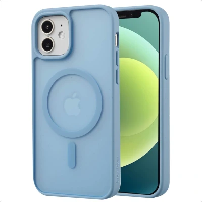 Afbeelding van imoshion Hoesje Geschikt voor iPhone 12 / Pro Color Guard Backcover MagSafe Lichtblauw