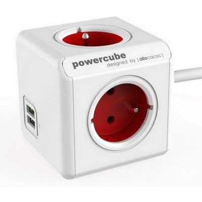 Afbeelding van PowerCube Verlengde USB Red / Type E (Belgium/France) 1.5m