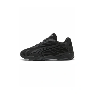 Afbeelding van Puma Inhale TECH Street Sneakers laag, Maat: 42, Black silver Textiel