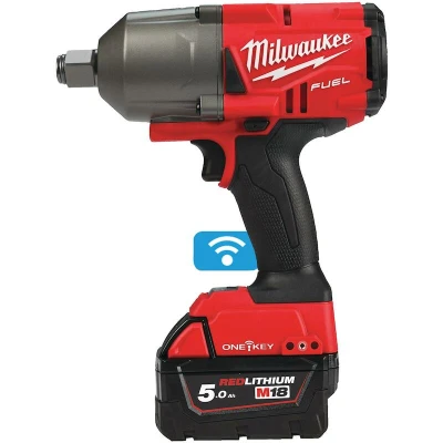 Afbeelding van M18 Fuel Slagmoersleutel ¾′′ High Trq One Key Met Frictiering, 2 X 5,0 Ah