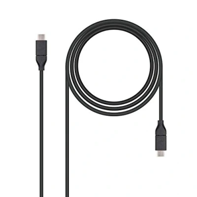 Afbeelding van USB C 3.1 Kabel NANOCABLE 10.01.4101 Zwart (1 m)