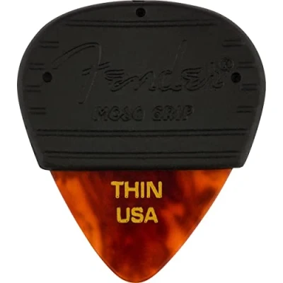 Afbeelding van Fender 351 Mojo Grip Picks Celluloid Tortoiseshell Thin Plectrum set