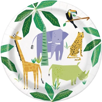 Afbeelding van Borden Animal Safari 23cm 8 stuks