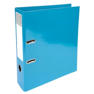 Afbeelding van Exacompta Iderama ordner, ft A4, rug van 7 cm, lichtblauw 10 stuks