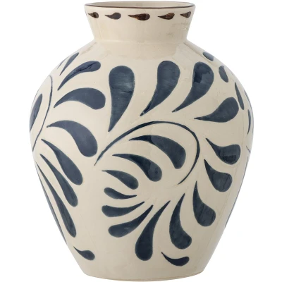 Afbeelding van Bloomingville Heikki Vaas 24 Cm Donkerblauw
