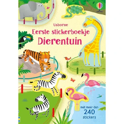 Afbeelding van Uitgeverij usborne eerste stickerboekje dierentuin