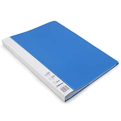 Afbeelding van Waytex 931335B Documentenbescherming, A4, 120 pagina&#039;s, premium van polypropyleen, ondoorzichtig, identificeerbaar, 60 transparante hoesjes, blauw
