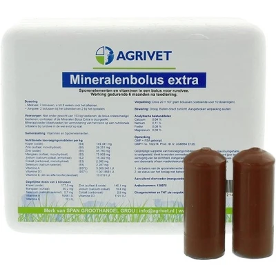 Afbeelding van Mineralen bolus extra agrivet