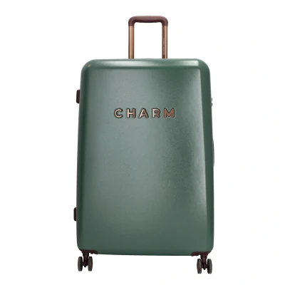Afbeelding van Charm London Capetown Grote Koffer 75 cm 95 Liter TSA Slot Donkergroen