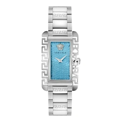 Afbeelding van Versace Watches Flair Unisex Horloge silvercoloured/blue, Maat: One Size, Silver coloured/blue