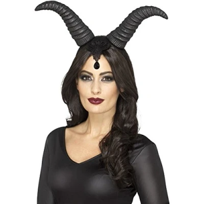 Afbeelding van Haarband met demonische hoorns