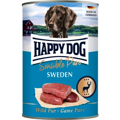 Afbeelding van 6x400g Sensible Pure Sweden (Wild Puur) Happy Dog Hondenvoer