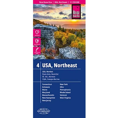 Afbeelding van World Mapping Project USA 04. Nordost 1 : 250 000