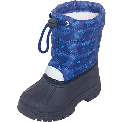 Afbeelding van Playshoes Winterlaarzen voor kinderen met trekkoord Verkeer maat 20 21EU