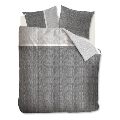 Afbeelding van Riviera Maison Amsterdam Loft dekbedovertrek Lits Jumeaux XL 260x200/220 Grijs