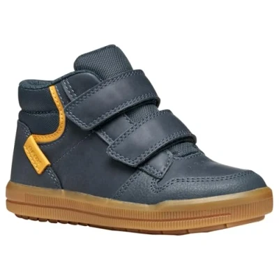 Afbeelding van Geox Arzach BOY Sneakers hoog voor kinderen, Maat: 24, Navy/dark yellow Imitatieleer/ textiel