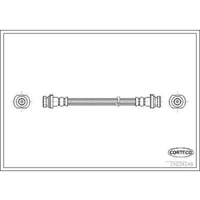 Afbeelding van CORTECO 19034348 Remslang Achteras 500