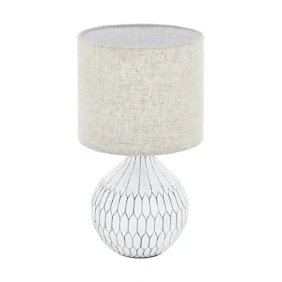 Afbeelding van EGLO Bellariva 3 Tafellamp E27 36 cm Wit/Lichtbruin