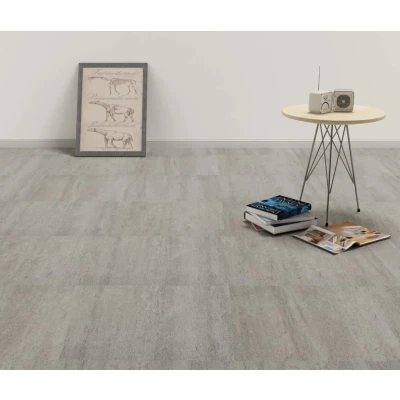 Afbeelding van Vloerplanken zelfklevend 55 st 5,11 m² PVC betongrijs