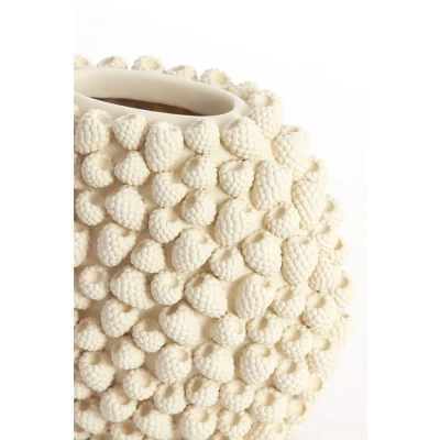 Afbeelding van Light &amp; Living Vaas RASPBERRY 32.5x18x28.8cm Wit