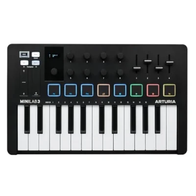 Afbeelding van Arturia Minilab 3 NOIR MIDI keyboard &amp; pad controller