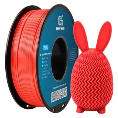 Afbeelding van GEEETECH PLA filament, 1,75 mm, nieuw 3D print filament voor printer en pen, 1 kg, AA rood